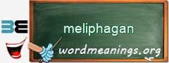 WordMeaning blackboard for meliphagan